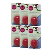 6 Pack EOS Visibly Soft Lip Balm Sphere Coconut Milk 0.25oz Each