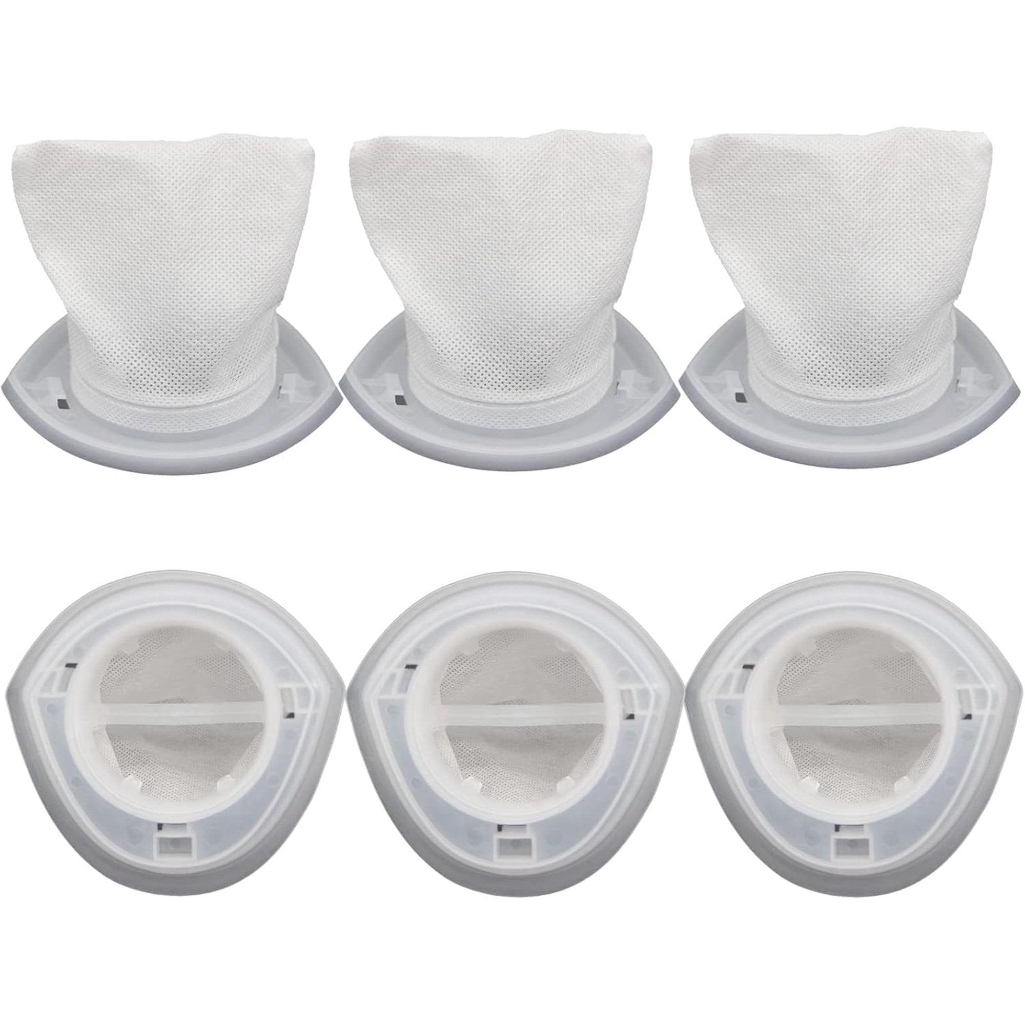 6-Pack EVF100 Filters Compatible with Black+Decker HNV220B, HNV215B ...