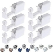 6 Pack Ear Piercing Kit Disposable Self Ear Piercing Gun with Ear Stud and Clean Tool Pierce Kit Tool for Nose Studs Cartilage Tragus Helix Piercing Gun