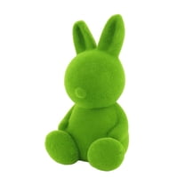 6-Pack Easter Flocking Plush Bunny Decorations, Easter Decoration Scene Layout For Home Lawn Garden Party, Soft Plush Bunnies With Flocked Surface Ideal For Creating Charming