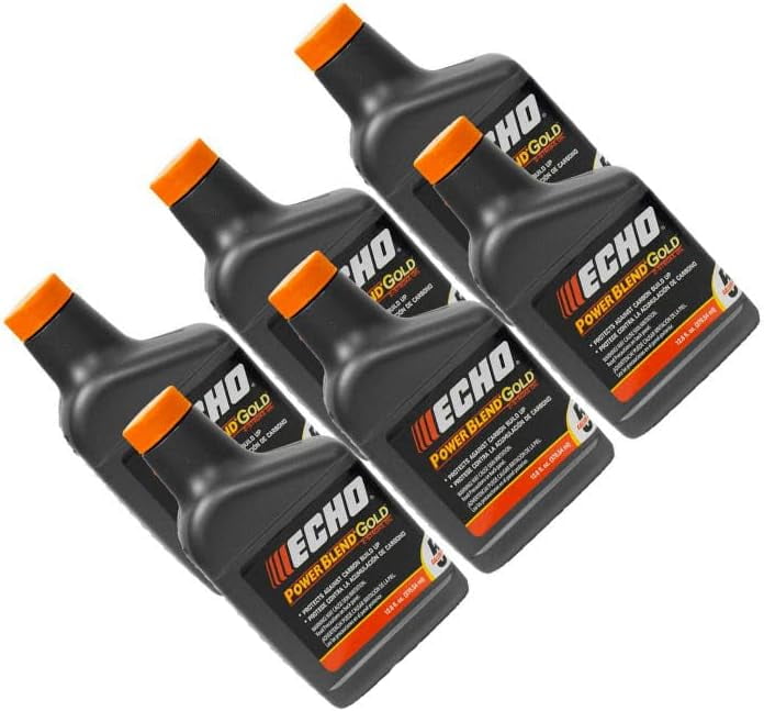 6-Pack Echo Power Blend 2-Cycle Engine Oil - 12.8 Oz Bottles, Mix For 5 Gallons Of Gas