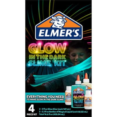 6 Pack: Elmer's Glow-in-the-Dark Slime Kit