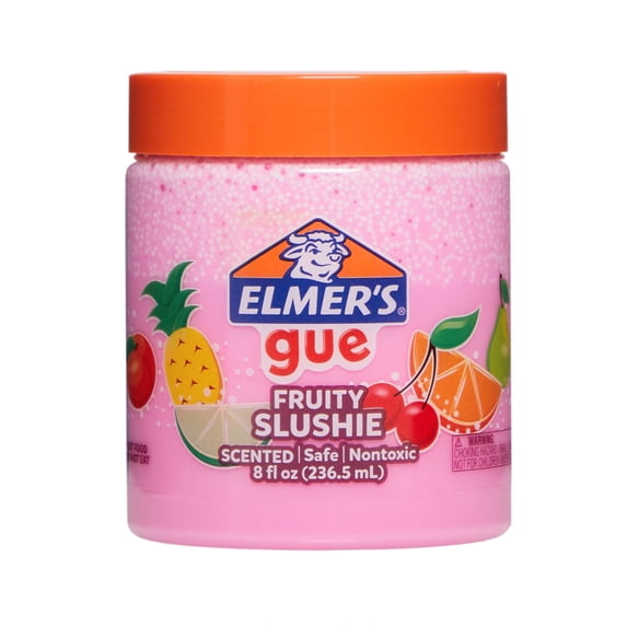 Elmer's Gue Fruity Slushie Premade Slime, 6 Pack