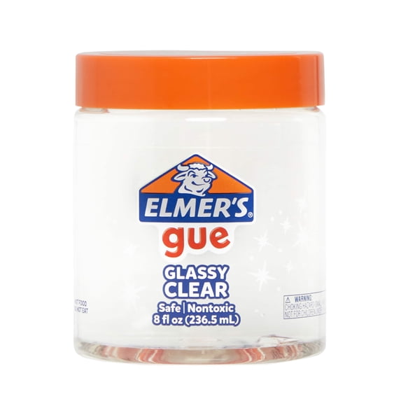 Elmer's Gue Glassy Clear Premade Slime, 6 Pack