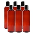 thumbnail image 1 of 6 Pack Empty Plastic Bottles with Disc Top Flip Cap; BPA-Free Containers For Shampoo, Lotions, Liquid Body Soap, Creams, 1 of 1