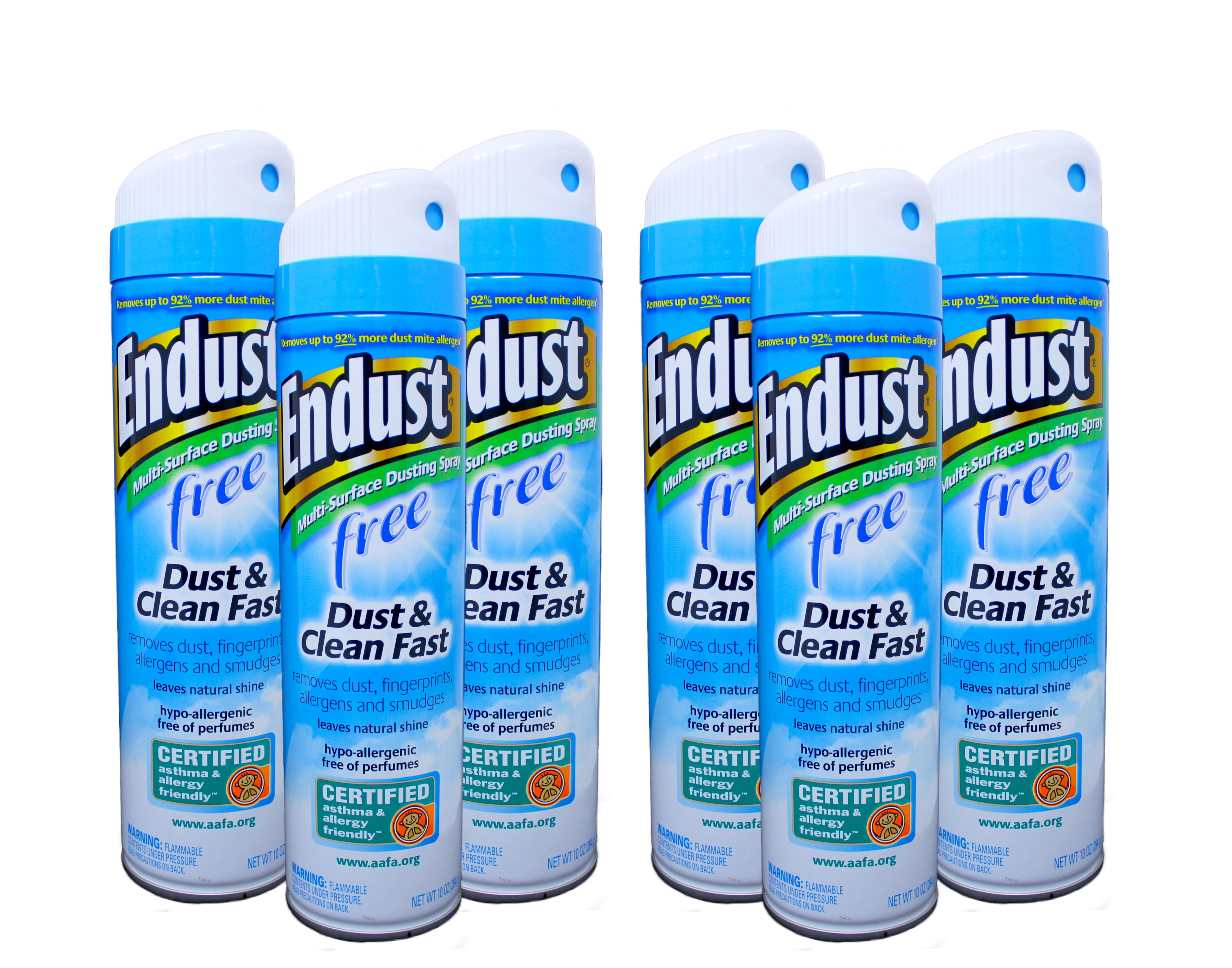 6 Pack Endust Fragrance Free HypoAllergenic Dusting and Cleaning