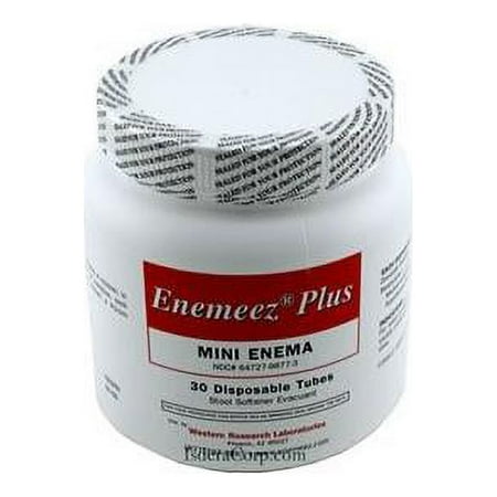 6 Pack Enemeez Plus Mini Enema with Anesthetic 30 Single use Enemas Each