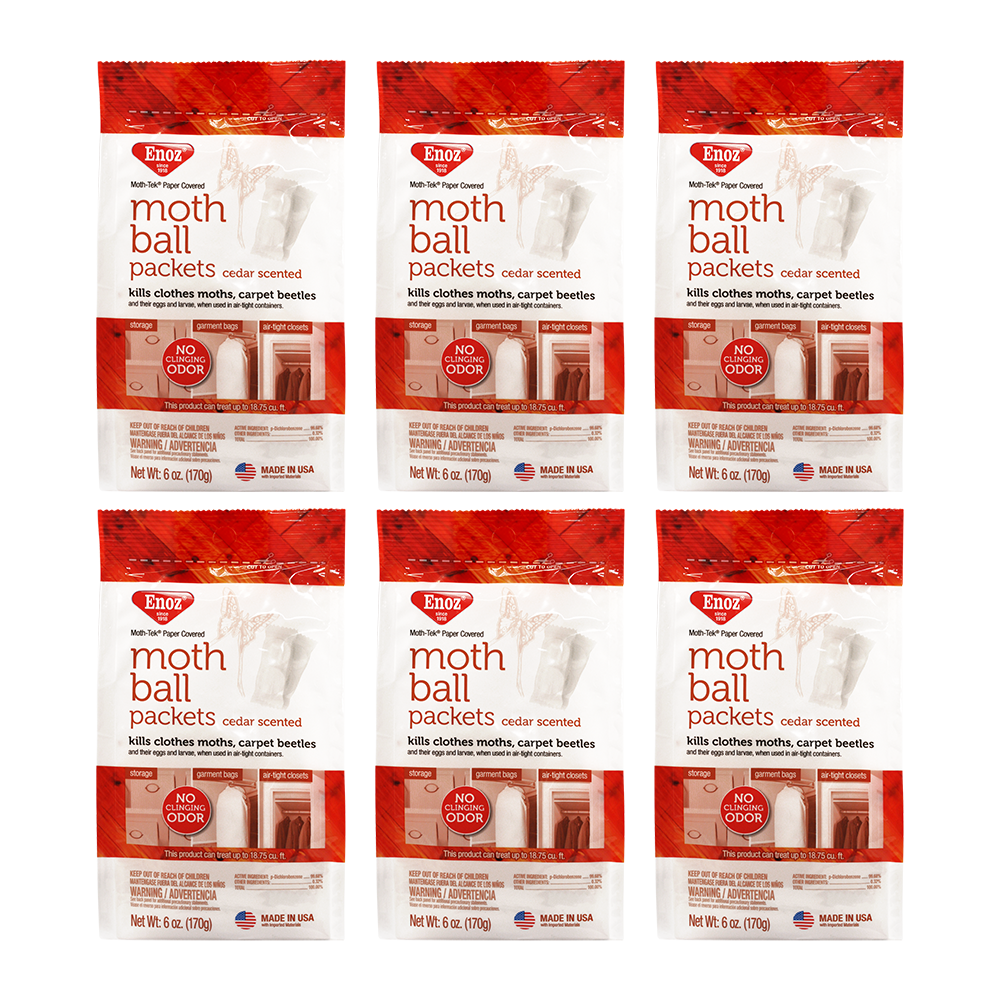 Enoz Cedar Scented Moth Balls Packets, Kill Clothes Moths and Carpet