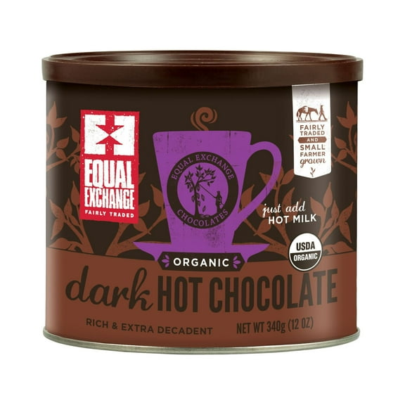 (6 Pack)Equal Exchange Hot Chocolate - Organic - Dark, 12 oz.