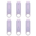thumbnail image 1 of 6 Pack Erasers, Sliding Retractable Eraser Push Pull Cute Pencil Erasers Soft Large Easy to Clean with Plastic Sleeve for Sketching Drawing Artists Teacher Pencils, Purple TPE, 1 of 6
