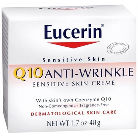 6 Pack - Eucerin Q10 Anti-Wrinkle Sensitive Skin Creme 1.70oz Each