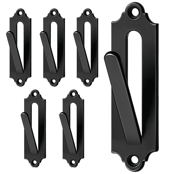 6 Pack European Skull Mount Hanger – Heavy Duty Metal Deer Skull Wall Bracket, Easy Install Kit with Screws, Rustproof, for Indoor & Outdoor Taxidermy Display