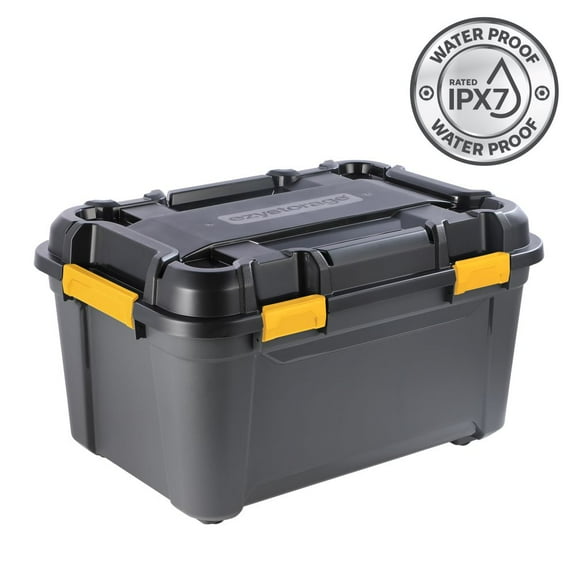 6 Pack - Ezy Storage 80L Bunker Tough Storage Tub