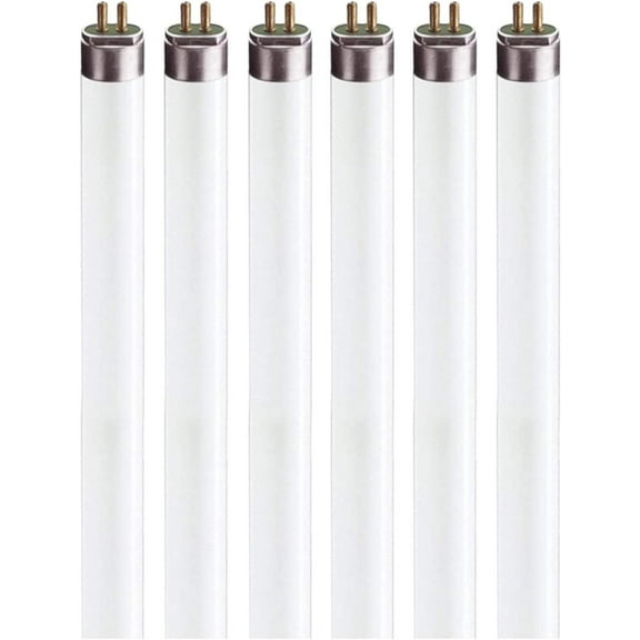 (6 Pack) F13T5/CW - T5 Fluorescent 4100K Cool White 21" Linear 13 Watt Under The Counter Light Bulbs