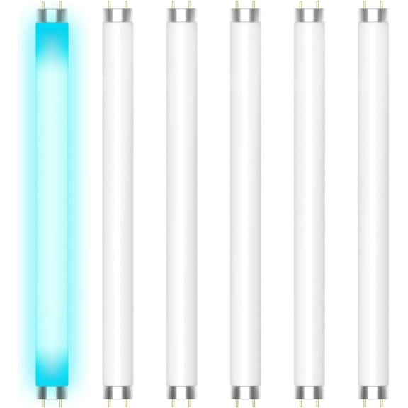 6 Pack FSL BL T8 F10W Bug Zapper Replacement Bulb for 20W Zapper, 13 Inch 10 Watt Light Compatible with , and Other Mosquito Lamp
