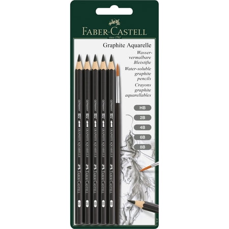 Faber-Castell Graphite Aquarelle Set, 6 Pack
