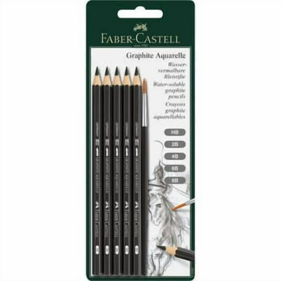 6 Pack: Faber-Castell Graphite Aquarelle Set