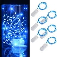 thumbnail image 1 of 6 Pack Fairy Lights Battery Operated Firefly Lights LED Starry String Lights 7ft 20 LEDs Waterproof for DIY Wedding Centerpiece Party Table Christmas Decor (Blue), 1 of 6