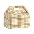 thumbnail image 1 of 6 Pack, Fall Plaid Gable Box 9.5X5X5" for Food Service, Birthday, Housewarming, and Get Well Gifts, 1 of 1