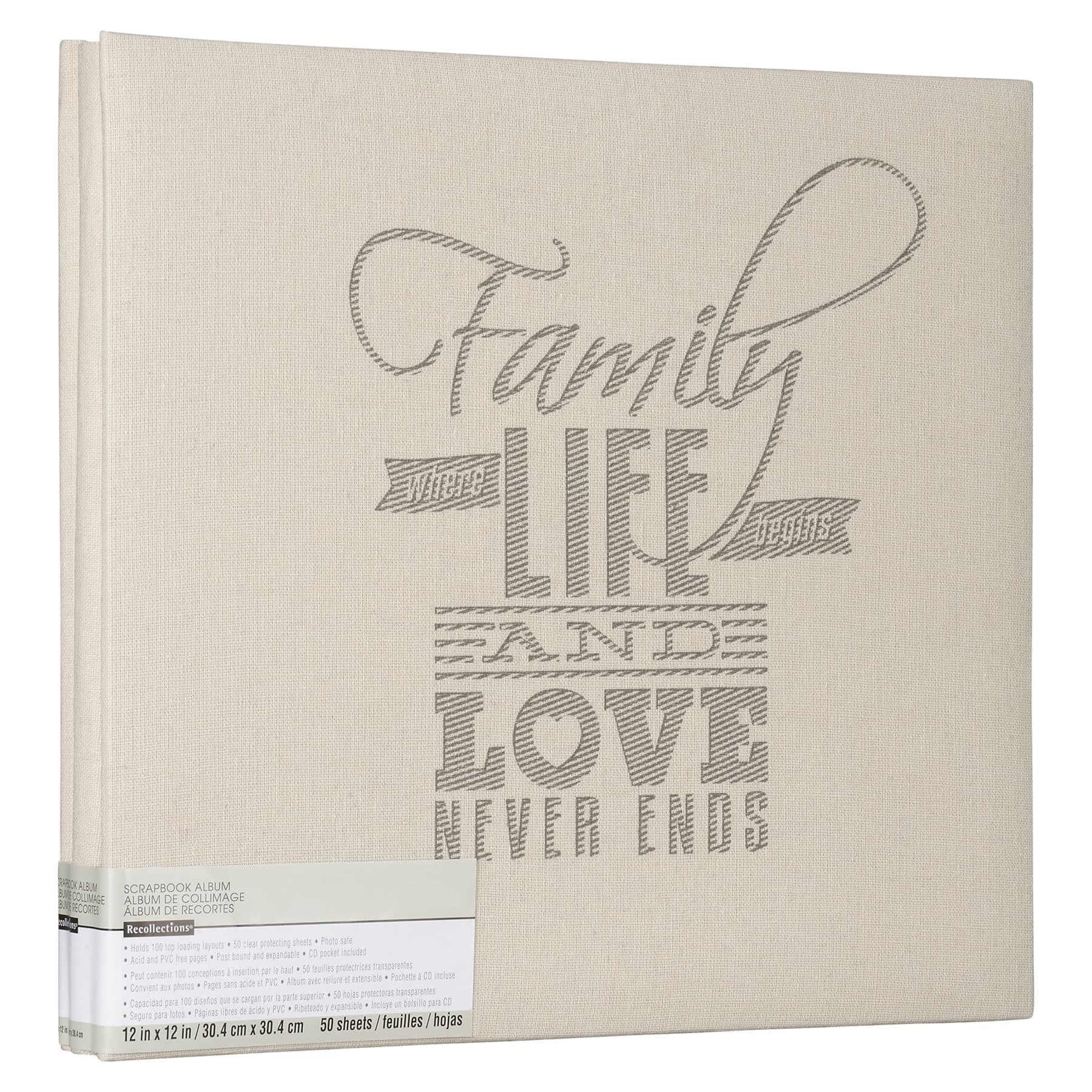 Recollections Family Life Scrapbook, 6 Pack