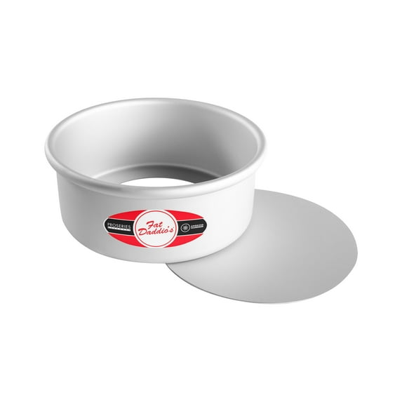 Fat Daddio's ProSeries 7" x 3" Anodized Aluminum Round Cheesecake Pan, 6 Pack