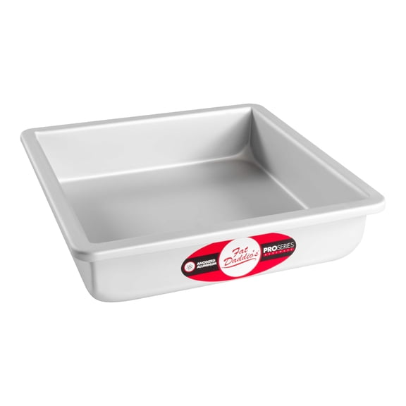 Fat Daddio's ProSeries 8" Square Cake Pan, 6 Pack