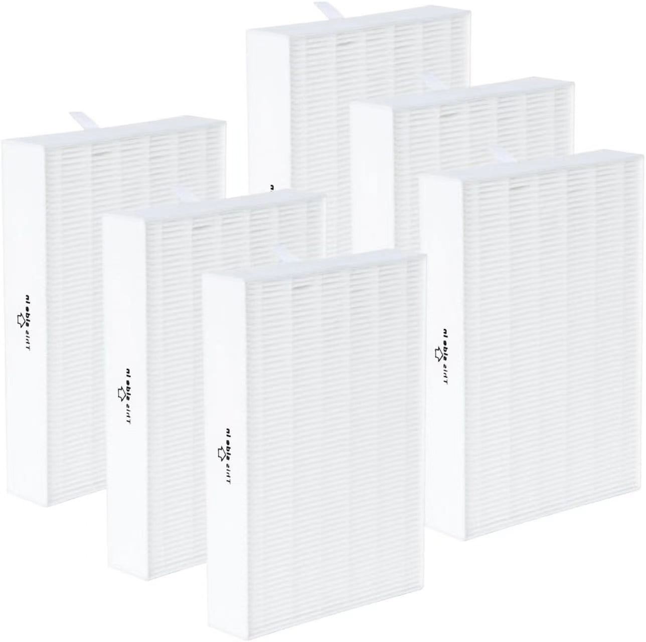 6-Pack Filter R Kit, Compatible with Honeywell HPA300/200/100/090 Series and 5000 Series, H13 True HEPA Filter