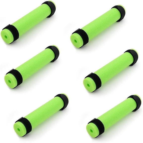6 Pack Fishing Rod Floats for Kayaking Floaters Poles Propel Paddle Gear Foam Floaties Boats and Kayaks Green -