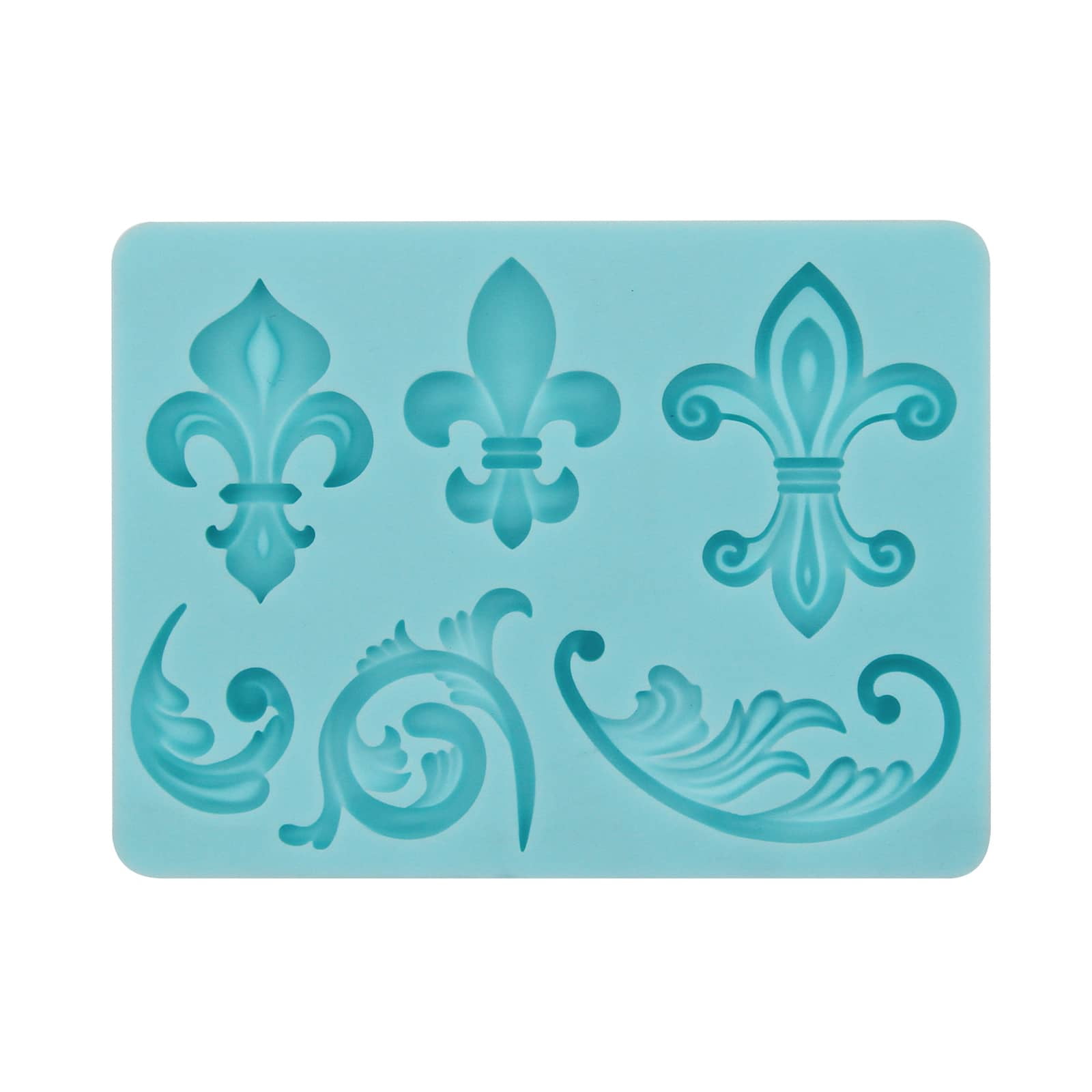 Mini Fleur de Lis Food Safe Silicone Mold for Fondant Cake Decorating