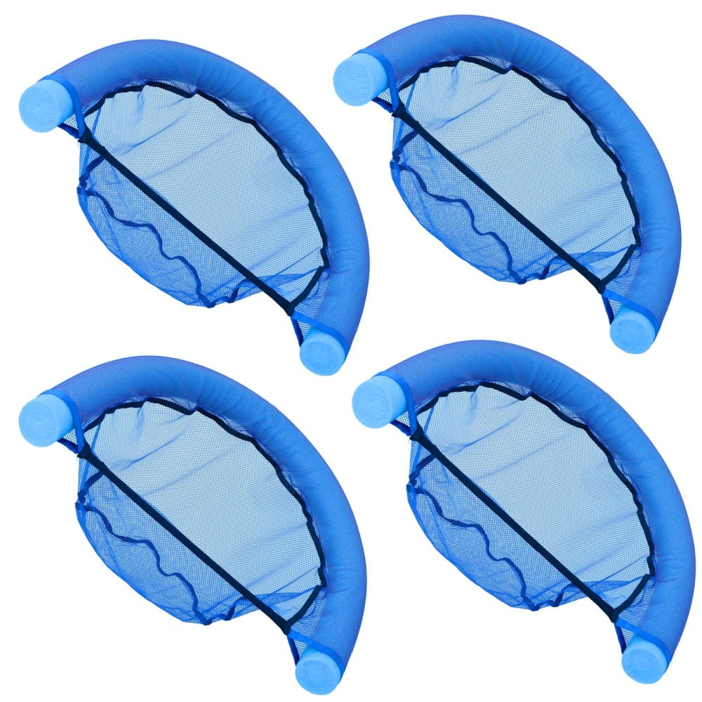 6 Pack Floating Chair Net Sling Mesh USeat Chairs for Swimming Pool Noodles Float Hammock