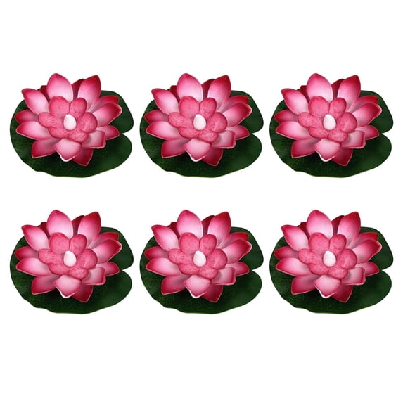 6 Pack Floating Pool Lights Battery Driven Water Led Floating Lights for Weddings Anniversaries and Garden Decorations