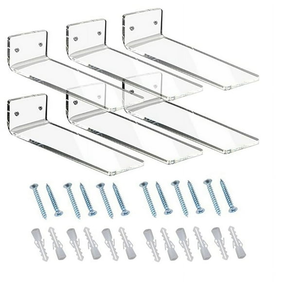 6 Pack Floating Shoe Display,Shelves Wall Mount Levitating Shoe Display Stand for Sneaker or Shoes Box