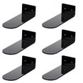 thumbnail image 1 of 6 Pack Floating Shoe Shelves,Black Acrylic Shoe Display Shelves,for Display Collectible Shoe&Sneaker, 1 of 6
