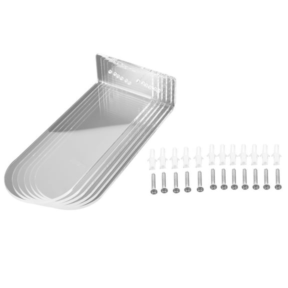 6 Pack Floating Shoe Shelves,Transparent Acrylic Wall Mounted Shoe Display Shelves,for Display Collectible Shoe&Sneaker