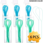 6 Pack Floss Threaders for Bridges, Floss Threaders for Braces and Implants Dental Floss Threader