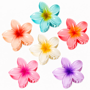 6 Pcs Flower Hair Clips for Women Girls, Hawaiian Flower Hair Clips, Cute Tropical Summer Beach Hair Accessories