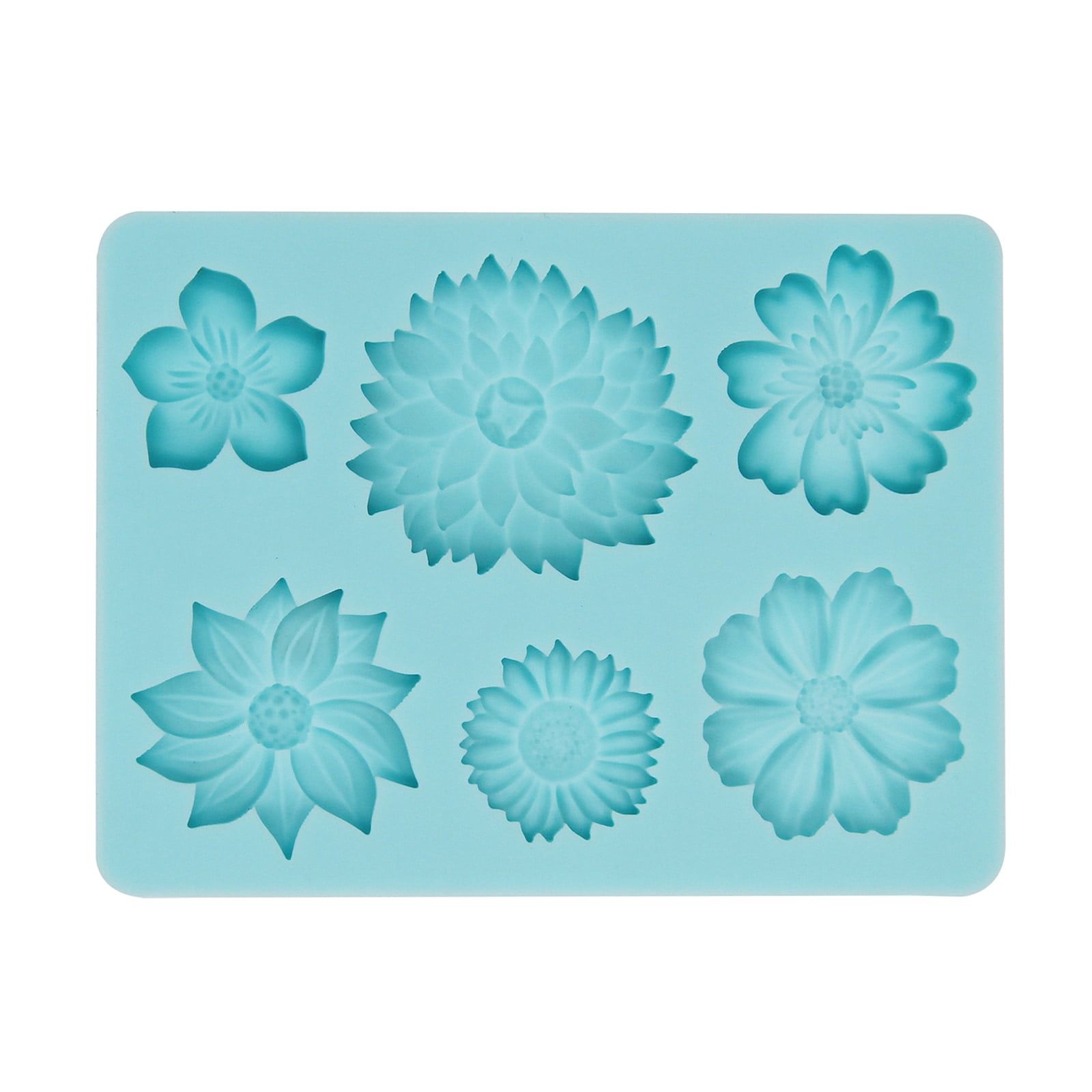 6 Pack: Flowers Silicone Candy Mold by Celebrate It®