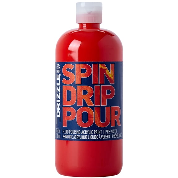FolkArt Drizzle Pre-Mixed Fluid Pouring Acrylic Paint, 17.6oz., 6 Pack