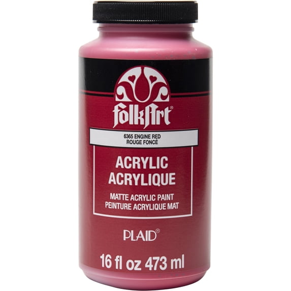 FolkArt Matte Acrylic Paint, 16oz., 6 Pack