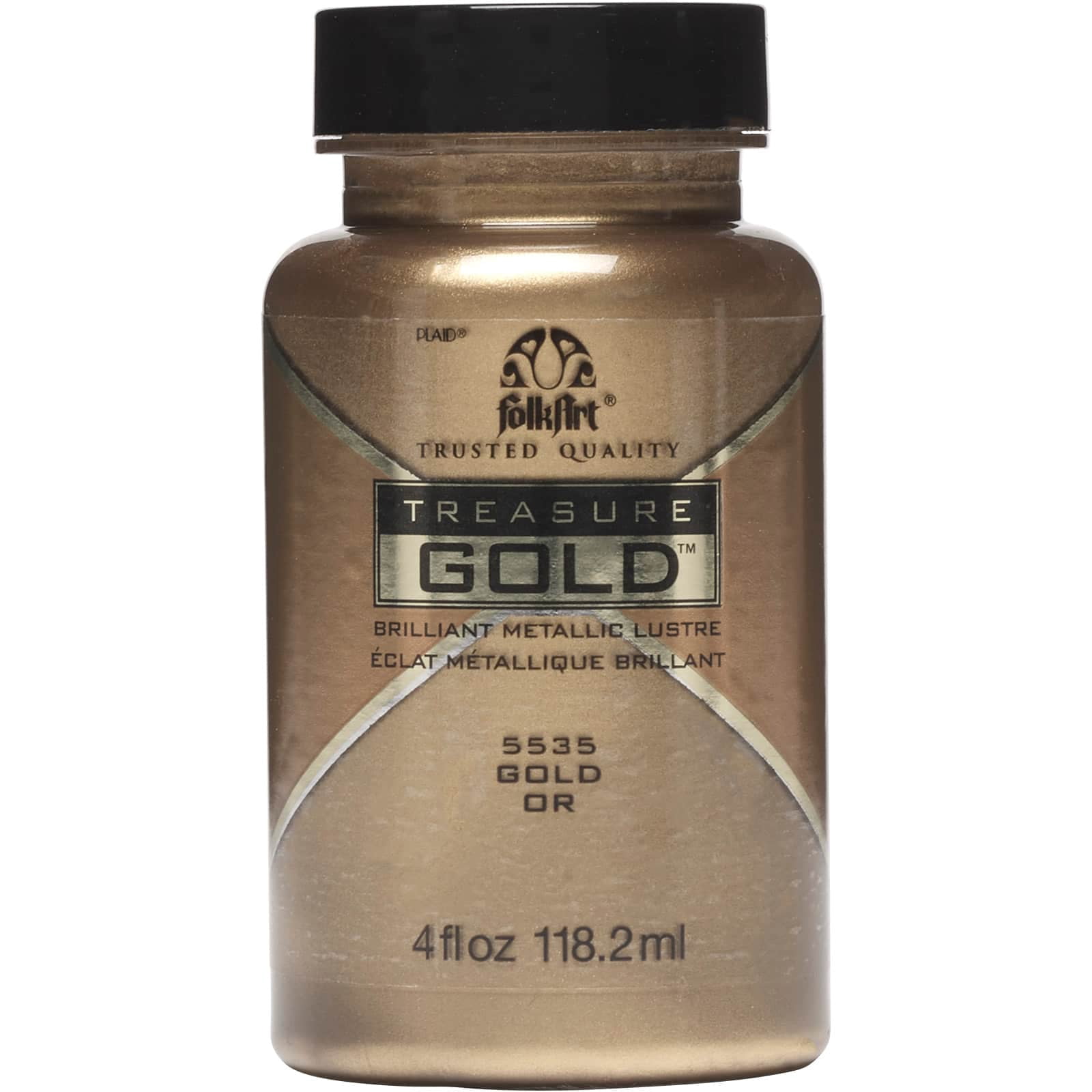 FolkArt Treasure Gold Metallic Paint, 6 Pack