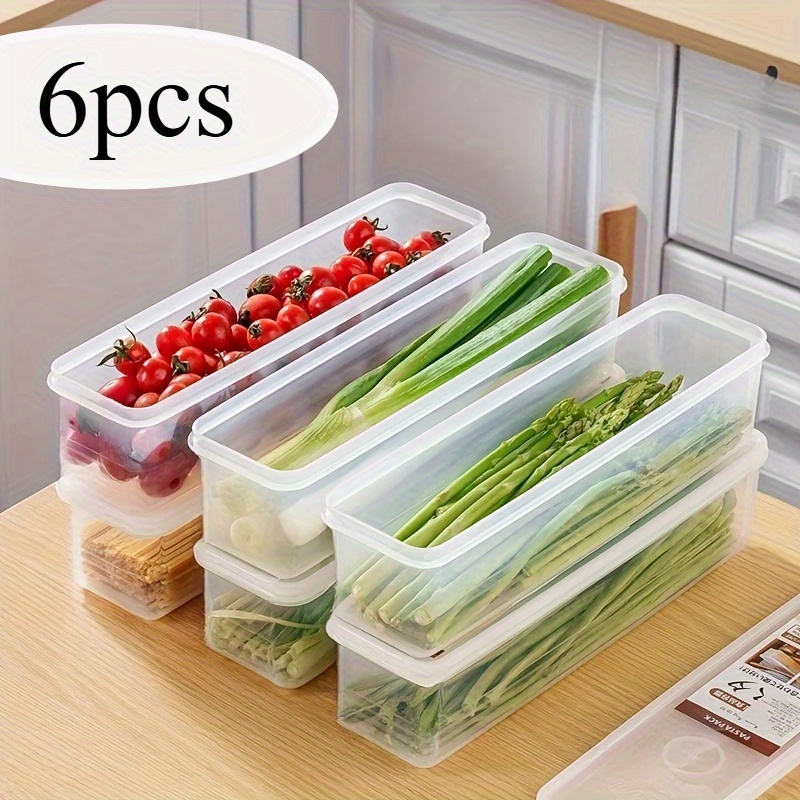 Washable Containers 6-Pack FreshFit Reusable Rectangular Food Storage Containers with Lids ...