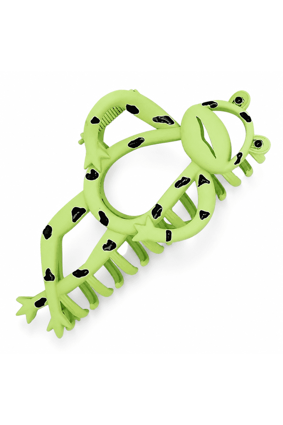 6 Pack Frog Shape Hair Claw Clips Strong Hold Accessories for Thin Thick Curly Hair