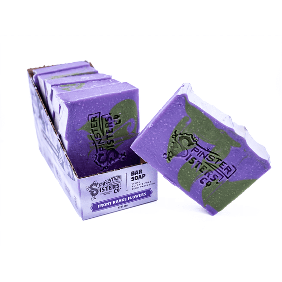 6 Pack - Front Range Flowers Bar Soap Set , All Natural, Moisturizing.