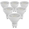 thumbnail image 1 of 6-Pack GU10 LED Bulb Dimmable, 3000K Warm White GU10 Bulb Replacement for Track Lighting, 500LM, 7W(50W Equivalent) LED Light Bulb for Kitchen, Ran Hood, Living Room, Bedroom, 1 of 5