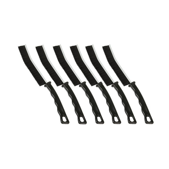6-Pack Gap Cleaning Brush Set - Hard Bristle Brush for Bathroom Tiles, Kitchen Sinks, Window Slots - Ergonomic Handle, Deep Cleans Narrow Gaps & Hard-to-Reach Areas