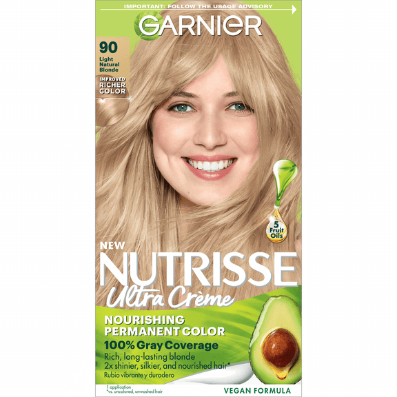 6 Pack - Garnier Nutrisse Nourishing Color Crme, Light Natural Blonde [90] 1 ea
