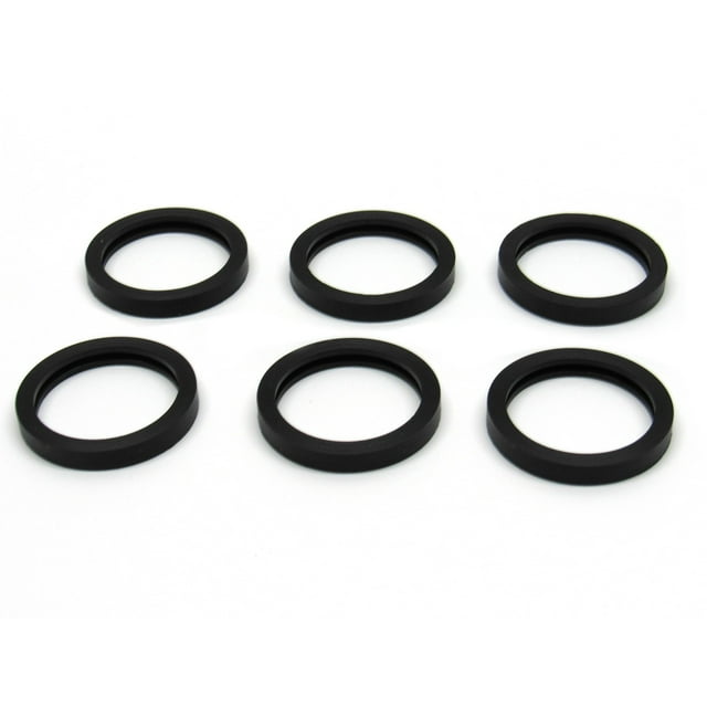 6 Pack Gas Can Spout Gasket Seals Universal Rubber Replacement Gasoline/Fuel Jug Washer Seals