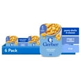 thumbnail image 1 of (6 pack) Gerber Mealtime for Toddler, Pasta Shells and Cheese Toddler Food, 6 oz Tray, 1 of 17