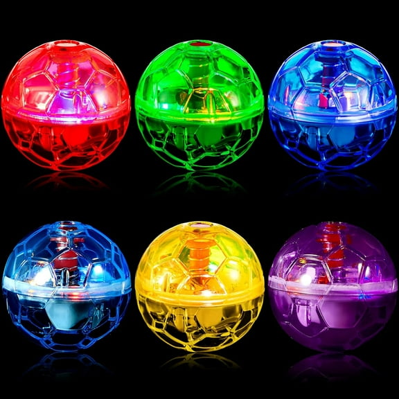 6 Pack Ghost Hunting Cat Balls Activated Cat Toy Ball, Motion LED Light Cat Balls Motion Cat Dog Interactive Toys Pet Glowing Mini Running Exercise Ball Toys