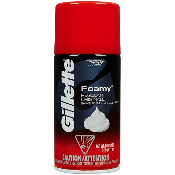 6 Pack - Gillette Foamy Shaving Cream, Regular, 11 oz Each